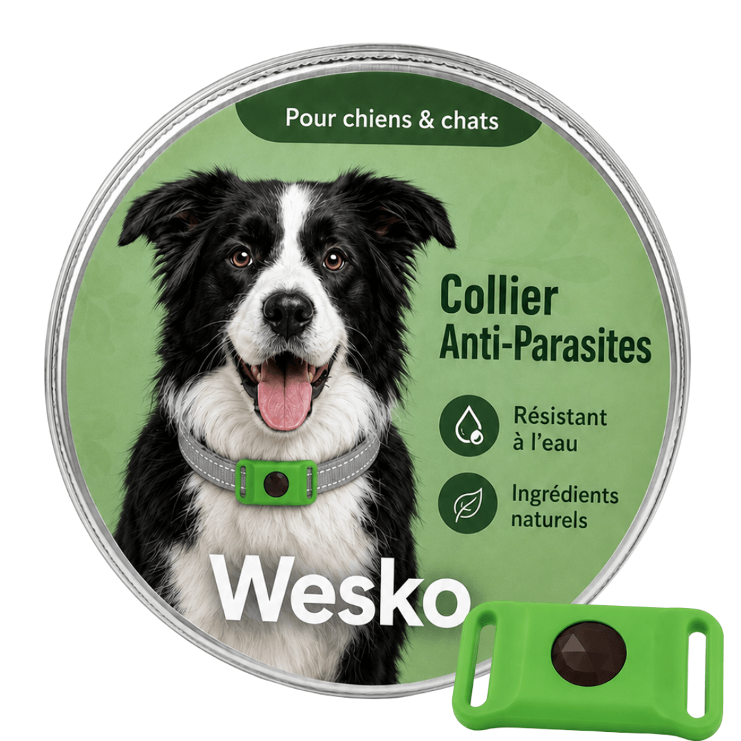 Wesko™ Collier Anti-Puces & Tiques 12 Mois