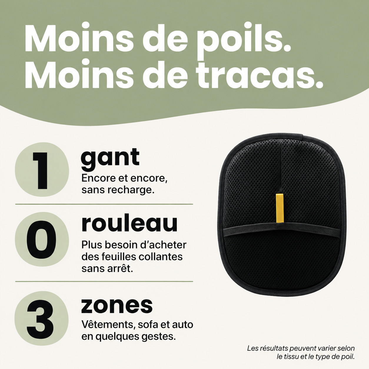 Wesko™ – Gant Anti-Poils Réutilisable & Écologique