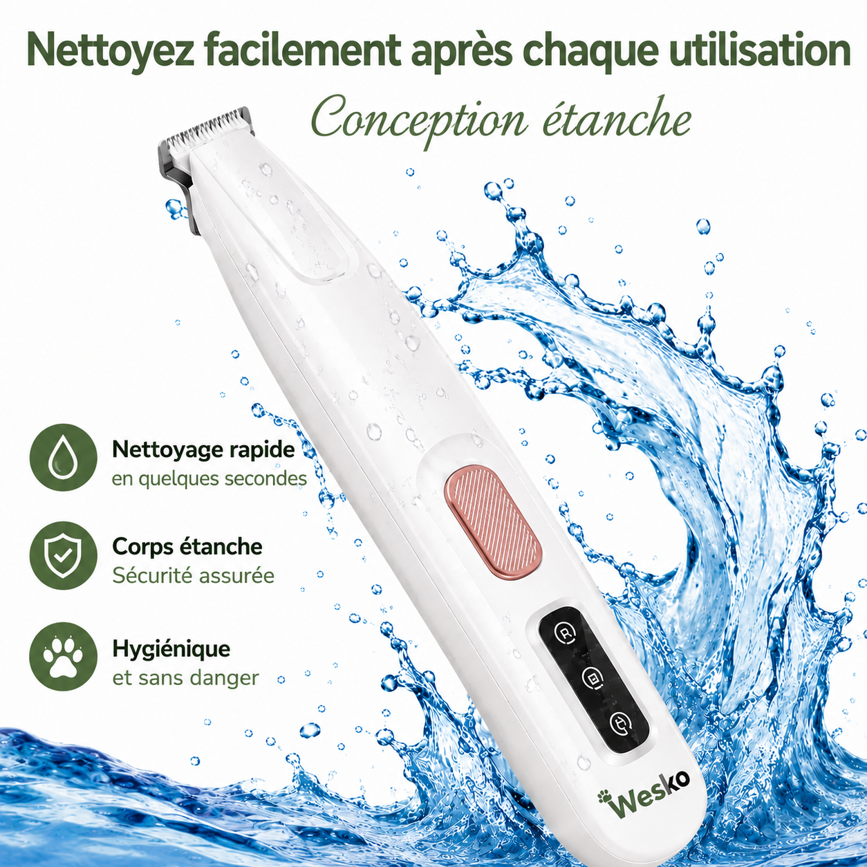 Tondeuse de toilettage pour chat