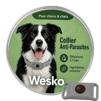 Wesko™ Collier Anti-Puces & Tiques 12 Mois