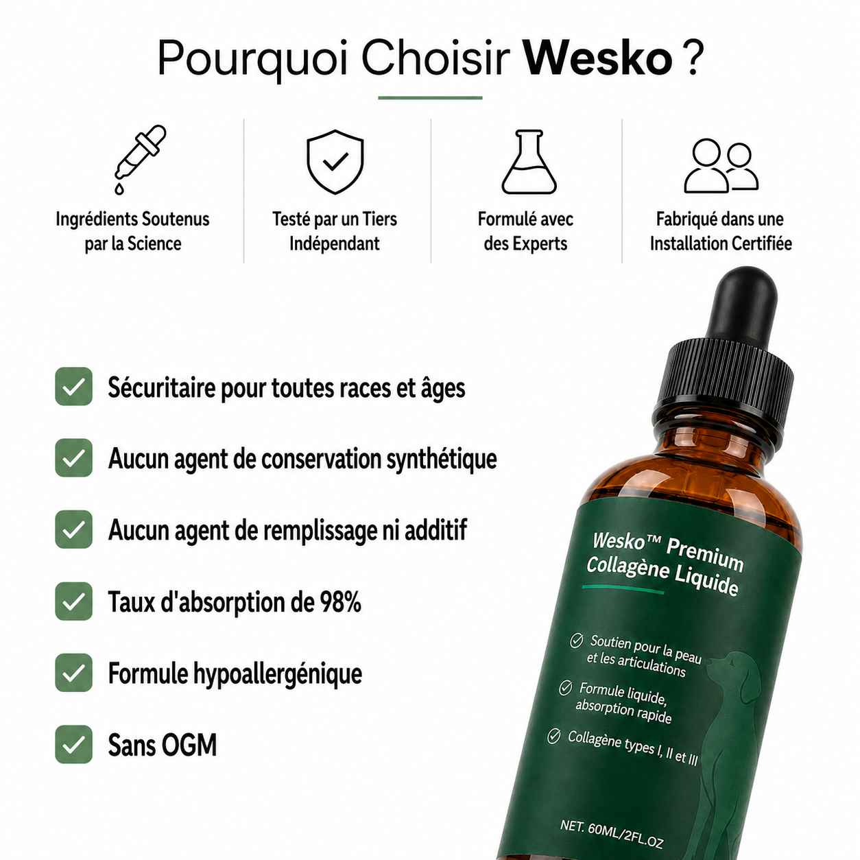 Wesko Collagène Liquide Premium