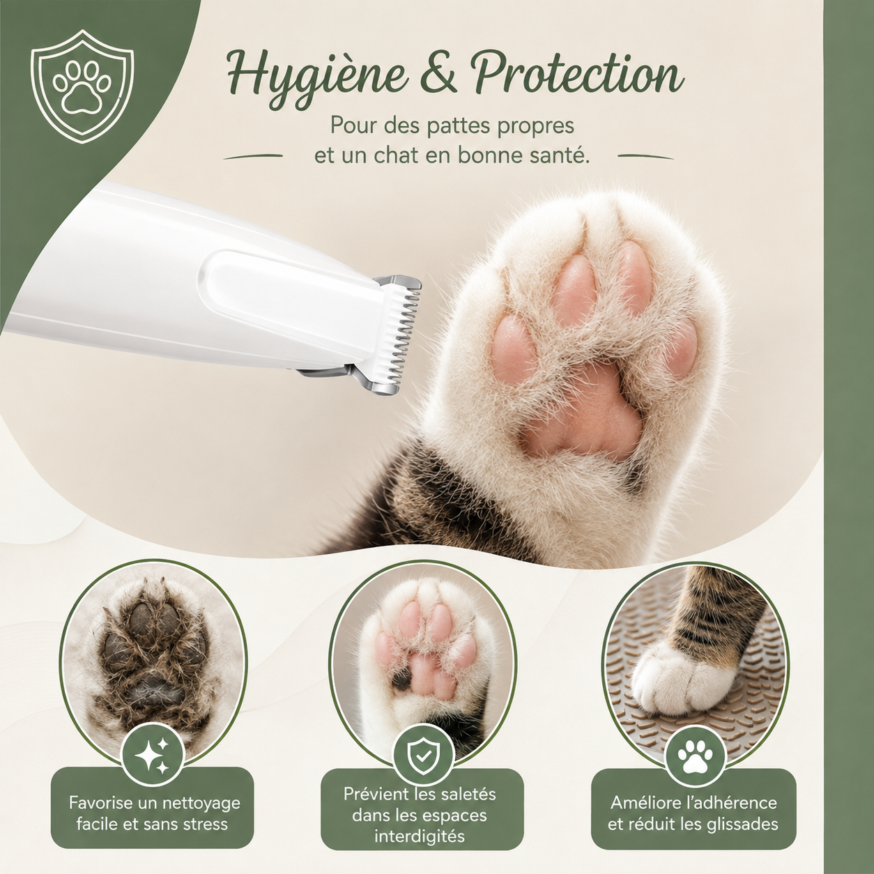Tondeuse de toilettage pour chat